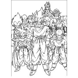 Página para colorir: Dragon Ball Z (desenhos animados) #38617 - Páginas para Colorir Imprimíveis Gratuitamente