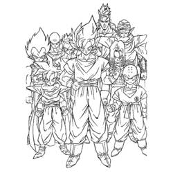 Página para colorir: Dragon Ball Z (desenhos animados) #38650 - Páginas para Colorir Imprimíveis Gratuitamente