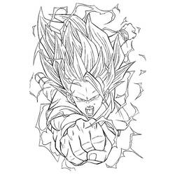 Página para colorir: Dragon Ball Z (desenhos animados) #38728 - Páginas para Colorir Imprimíveis Gratuitamente