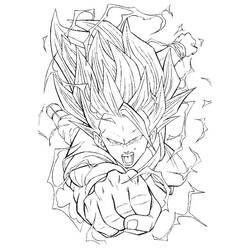 Página para colorir: Dragon Ball Z (desenhos animados) #38730 - Páginas para Colorir Imprimíveis Gratuitamente