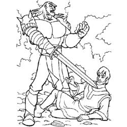 Página para colorir: Excalibur, a espada mágica (desenhos animados) #41739 - Páginas para Colorir Imprimíveis Gratuitamente