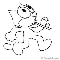 Página para colorir: Felix o gato (desenhos animados) #47835 - Páginas para Colorir Imprimíveis Gratuitamente