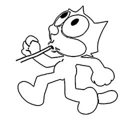 Página para colorir: Felix o gato (desenhos animados) #47878 - Páginas para Colorir Imprimíveis Gratuitamente