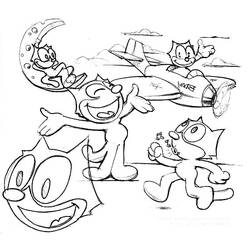 Página para colorir: Felix o gato (desenhos animados) #47879 - Páginas para Colorir Imprimíveis Gratuitamente