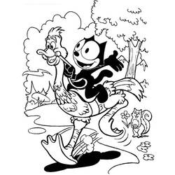 Página para colorir: Felix o gato (desenhos animados) #47881 - Páginas para Colorir Imprimíveis Gratuitamente