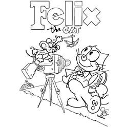 Página para colorir: Felix o gato (desenhos animados) #47900 - Páginas para Colorir Imprimíveis Gratuitamente