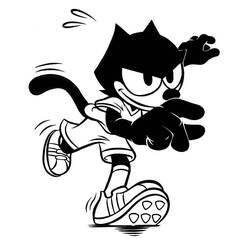 Página para colorir: Felix o gato (desenhos animados) #47926 - Páginas para Colorir Imprimíveis Gratuitamente