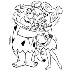Página para colorir: Flintstones (desenhos animados) #29534 - Páginas para Colorir Imprimíveis Gratuitamente