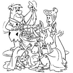 Página para colorir: Flintstones (desenhos animados) #29615 - Páginas para Colorir Imprimíveis Gratuitamente