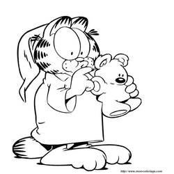 Página para colorir: Garfield (desenhos animados) #26150 - Páginas para Colorir Imprimíveis Gratuitamente