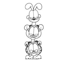 Página para colorir: Garfield (desenhos animados) #26281 - Páginas para Colorir Imprimíveis Gratuitamente