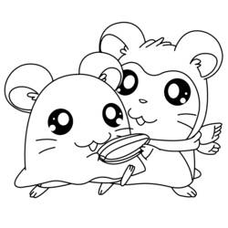 Página para colorir: Hamtaro (desenhos animados) #39911 - Páginas para Colorir Imprimíveis Gratuitamente