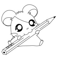 Página para colorir: Hamtaro (desenhos animados) #39916 - Páginas para Colorir Imprimíveis Gratuitamente