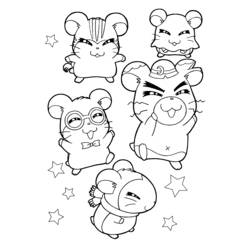 Página para colorir: Hamtaro (desenhos animados) #39966 - Páginas para Colorir Imprimíveis Gratuitamente