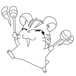 Página para colorir: Hamtaro (desenhos animados) #39999 - Páginas para Colorir Imprimíveis Gratuitamente