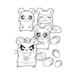 Página para colorir: Hamtaro (desenhos animados) #40008 - Páginas para Colorir Imprimíveis Gratuitamente