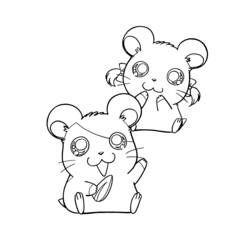 Página para colorir: Hamtaro (desenhos animados) #40016 - Páginas para Colorir Imprimíveis Gratuitamente