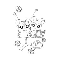 Página para colorir: Hamtaro (desenhos animados) #40018 - Páginas para Colorir Imprimíveis Gratuitamente