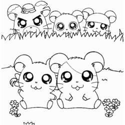 Página para colorir: Hamtaro (desenhos animados) #40030 - Páginas para Colorir Imprimíveis Gratuitamente