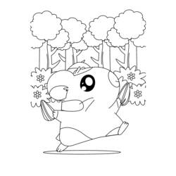 Página para colorir: Hamtaro (desenhos animados) #40036 - Páginas para Colorir Imprimíveis Gratuitamente