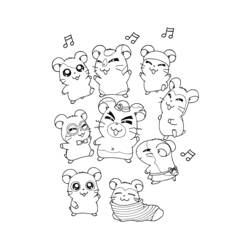 Página para colorir: Hamtaro (desenhos animados) #40047 - Páginas para Colorir Imprimíveis Gratuitamente