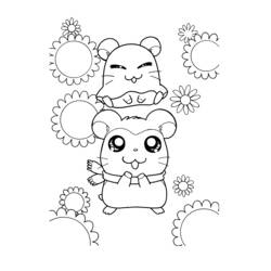 Página para colorir: Hamtaro (desenhos animados) #40054 - Páginas para Colorir Imprimíveis Gratuitamente