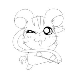 Página para colorir: Hamtaro (desenhos animados) #40056 - Páginas para Colorir Imprimíveis Gratuitamente