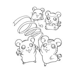 Página para colorir: Hamtaro (desenhos animados) #40069 - Páginas para Colorir Imprimíveis Gratuitamente