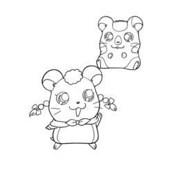 Página para colorir: Hamtaro (desenhos animados) #40090 - Páginas para Colorir Imprimíveis Gratuitamente