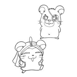 Página para colorir: Hamtaro (desenhos animados) #40106 - Páginas para Colorir Imprimíveis Gratuitamente