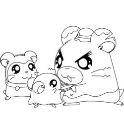 Página para colorir: Hamtaro (desenhos animados) #40110 - Páginas para Colorir Imprimíveis Gratuitamente