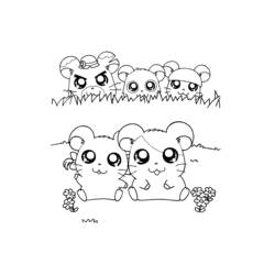 Página para colorir: Hamtaro (desenhos animados) #40124 - Páginas para Colorir Imprimíveis Gratuitamente