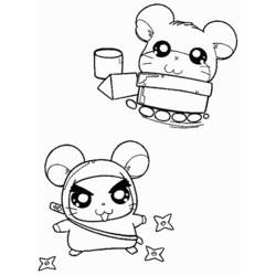 Página para colorir: Hamtaro (desenhos animados) #40129 - Páginas para Colorir Imprimíveis Gratuitamente