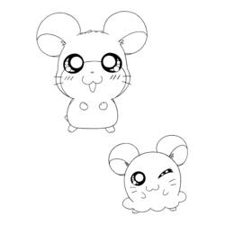 Página para colorir: Hamtaro (desenhos animados) #40158 - Páginas para Colorir Imprimíveis Gratuitamente