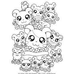 Página para colorir: Hamtaro (desenhos animados) #40168 - Páginas para Colorir Imprimíveis Gratuitamente