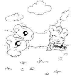 Página para colorir: Hamtaro (desenhos animados) #40196 - Páginas para Colorir Imprimíveis Gratuitamente