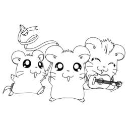 Página para colorir: Hamtaro (desenhos animados) #40216 - Páginas para Colorir Imprimíveis Gratuitamente