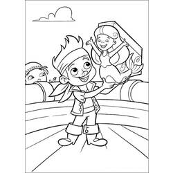 Página para colorir: Jake e os Piratas da Terra do Nunca (desenhos animados) #42244 - Páginas para Colorir Imprimíveis Gratuitamente