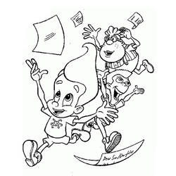 Página para colorir: Jimmy Neutron (desenhos animados) #48909 - Páginas para Colorir Imprimíveis Gratuitamente