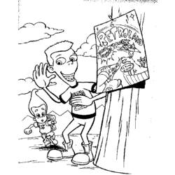Página para colorir: Jimmy Neutron (desenhos animados) #48982 - Páginas para Colorir Imprimíveis Gratuitamente