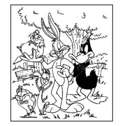 Página para colorir: Looney Tunes (desenhos animados) #39148 - Páginas para Colorir Imprimíveis Gratuitamente