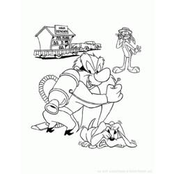 Página para colorir: Looney Tunes (desenhos animados) #39265 - Páginas para Colorir Imprimíveis Gratuitamente