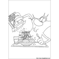 Página para colorir: Oggy e as Baratas (desenhos animados) #37858 - Páginas para Colorir Imprimíveis Gratuitamente