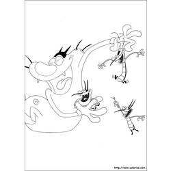Página para colorir: Oggy e as Baratas (desenhos animados) #37865 - Páginas para Colorir Imprimíveis Gratuitamente