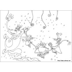 Página para colorir: Oggy e as Baratas (desenhos animados) #37942 - Páginas para Colorir Imprimíveis Gratuitamente