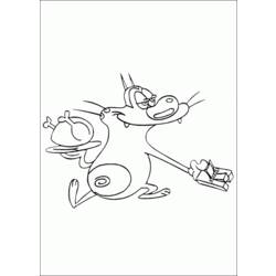 Página para colorir: Oggy e as Baratas (desenhos animados) #38009 - Páginas para Colorir Imprimíveis Gratuitamente