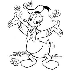 Página para colorir: Pato Donald (desenhos animados) #30116 - Páginas para Colorir Imprimíveis Gratuitamente