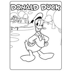 Página para colorir: Pato Donald (desenhos animados) #30134 - Páginas para Colorir Imprimíveis Gratuitamente