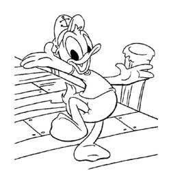 Página para colorir: Pato Donald (desenhos animados) #30137 - Páginas para Colorir Imprimíveis Gratuitamente