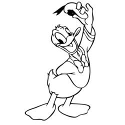 Página para colorir: Pato Donald (desenhos animados) #30156 - Páginas para Colorir Imprimíveis Gratuitamente